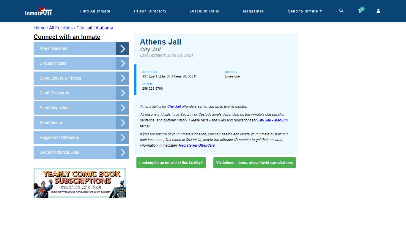 Athens Jail | Inmate Locator